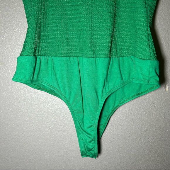 NEW Lulu’s Signature Look green bustier bodysuit women’s size large - Picture 8 of 10